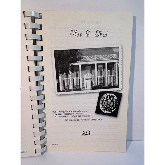 Cooking With Chi Omega SFA Cookbook Recipes Remembrance 2008 Stephen F Austin - Picture 14 of 14